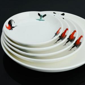 鸡公浅口碟一个20cm