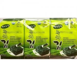 韩国绿茶海苔3x4g