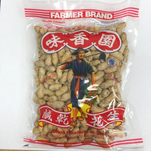 农庄味香园咸干花生400g