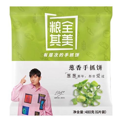 粮全其美葱香手抓饼480g