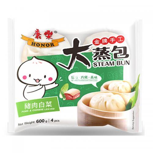康乐猪肉白菜大蒸包 600g