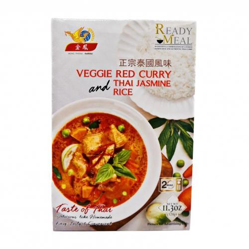 金凤即食素菜红咖喱饭(微波炉)320g