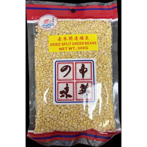 脱皮开边绿豆300g