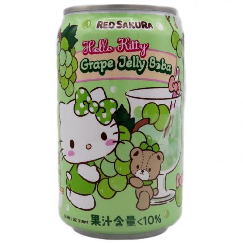 Hello Kitty葡萄果冻珍珠饮品310ml