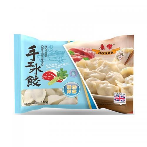 康乐猪肉芹菜饺子410g