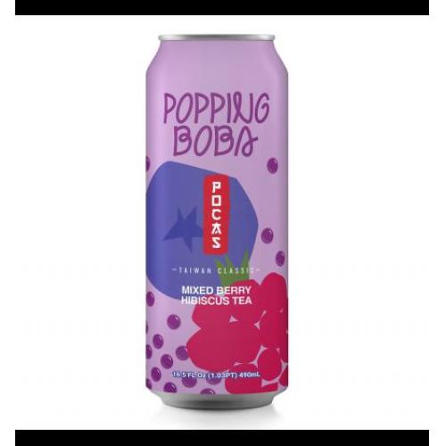 Pocas爆珠杂梅洛神花茶490ml