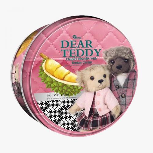 Dear Teddy罐装榴莲奶油花环饼150g