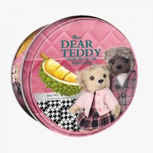 Dear Teddy罐装榴莲奶油花环饼150g