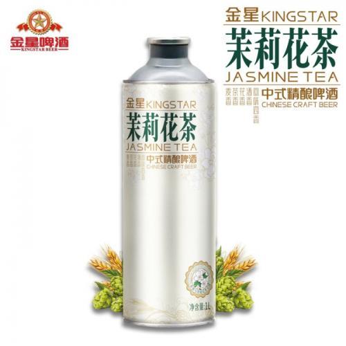金星啤酒茉莉花茶1L（赠送1金星啤酒500ml口味随机）