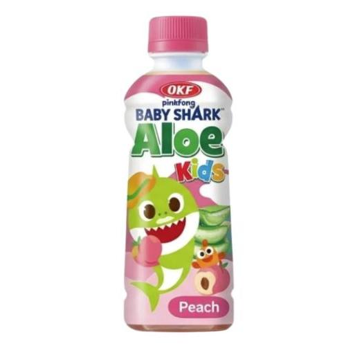 OKF鲨鱼宝宝蜜桃芦荟饮240ml
